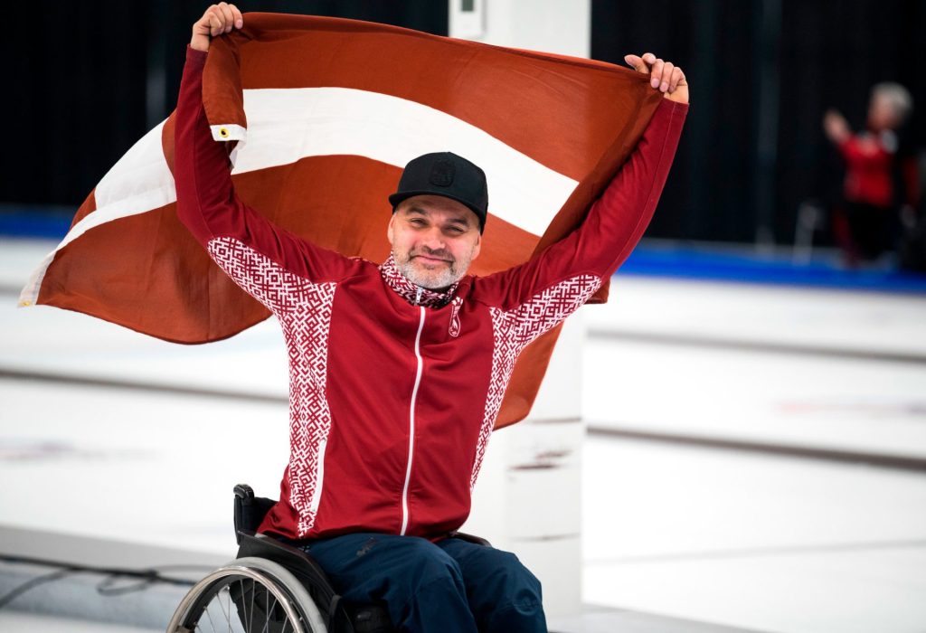 Paralimpisko spēļu Latvijas olimpiskās izslases dalībnieks valmierietis Agris Lasmans. 
Foto: WCF/ Cheyenne Bonne