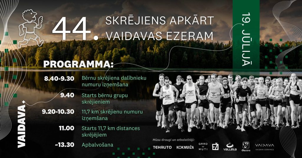 skrējiens apkārt vaidavas ezeram