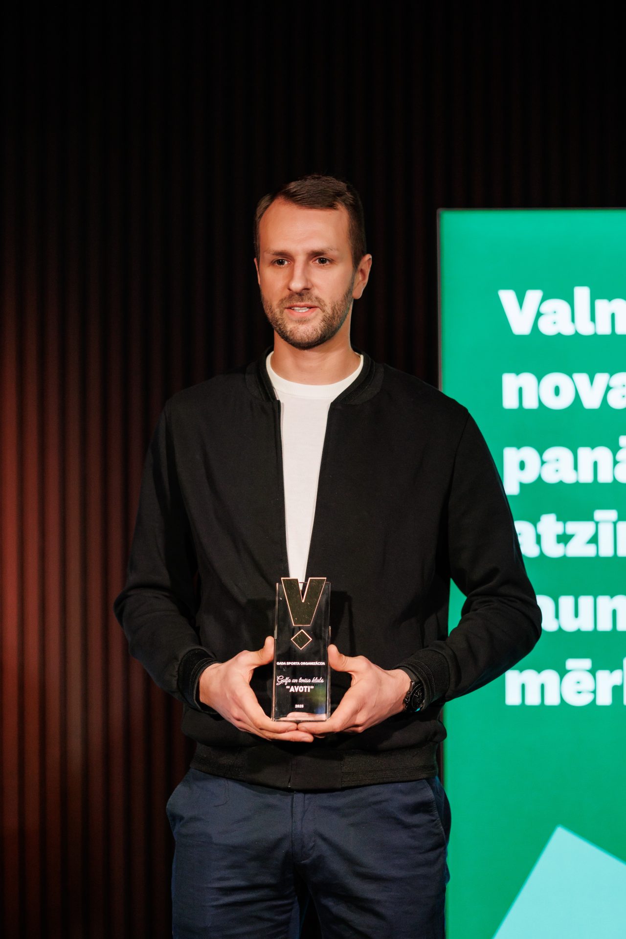 Skats no "Valmieras novada sporta laureāts 2025" balvu pasniegšanas pasākuma.