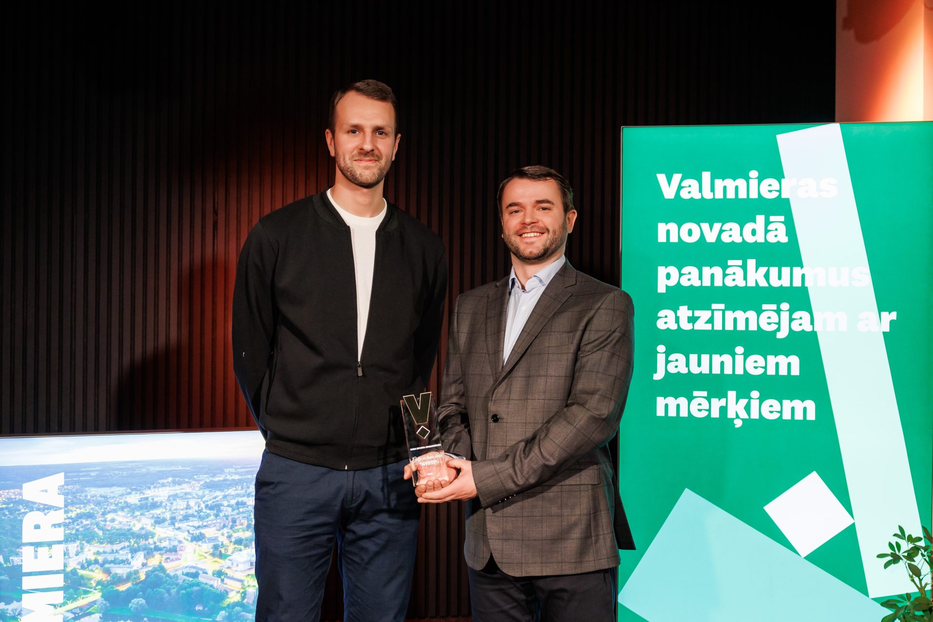 Skats no "Valmieras novada sporta laureāts 2025" balvu pasniegšanas pasākuma.
