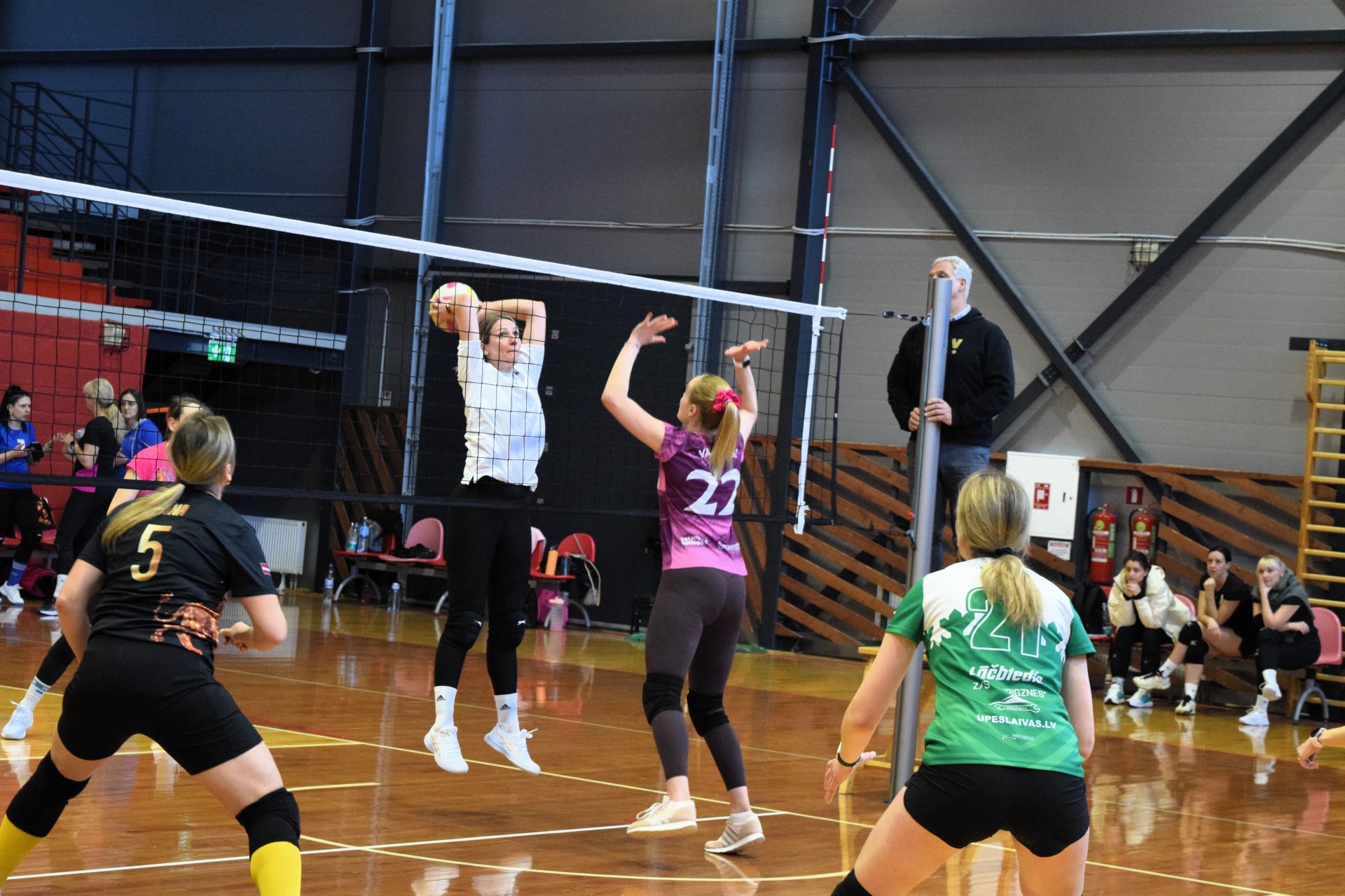 Mirklis no Rūjienā aizvadītā catch'n ball turnīra. 