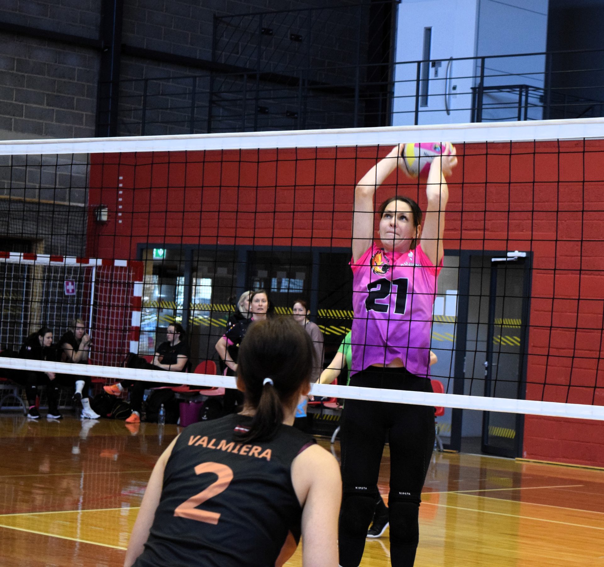 Mirklis no Rūjienā aizvadītā catch'n ball turnīra. 