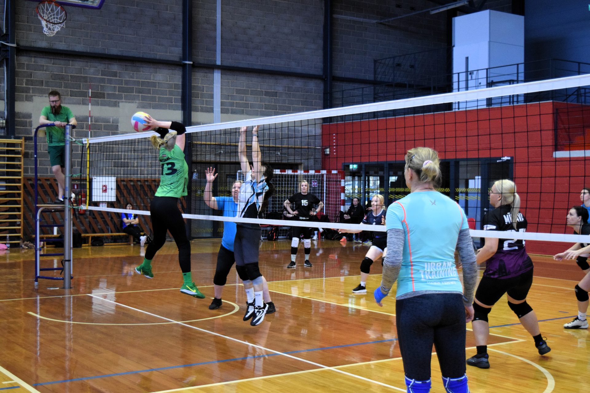 Mirklis no Rūjienā aizvadītā catch'n ball turnīra. 