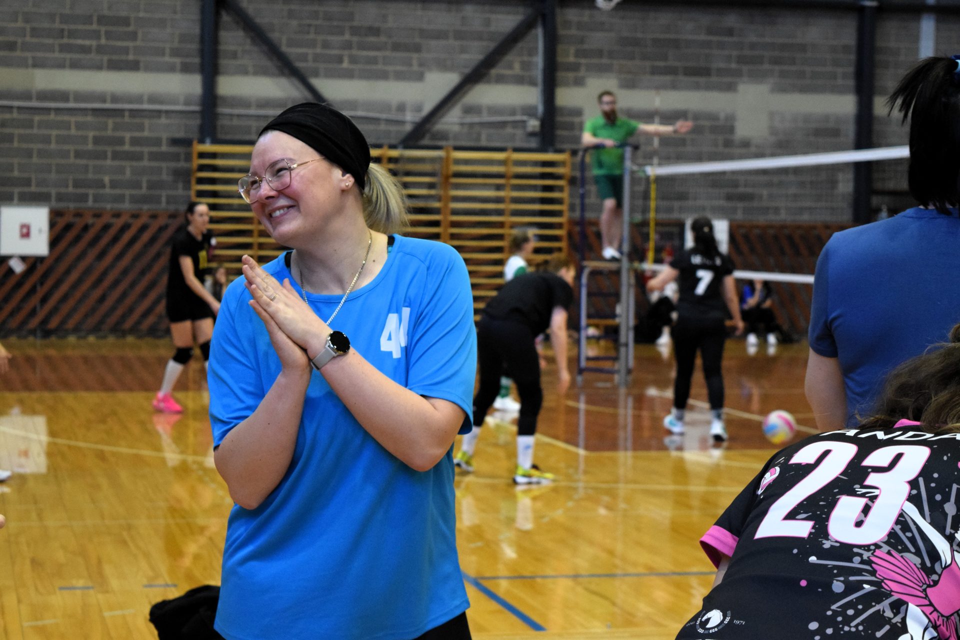 Mirklis no Rūjienā aizvadītā catch'n ball turnīra. 