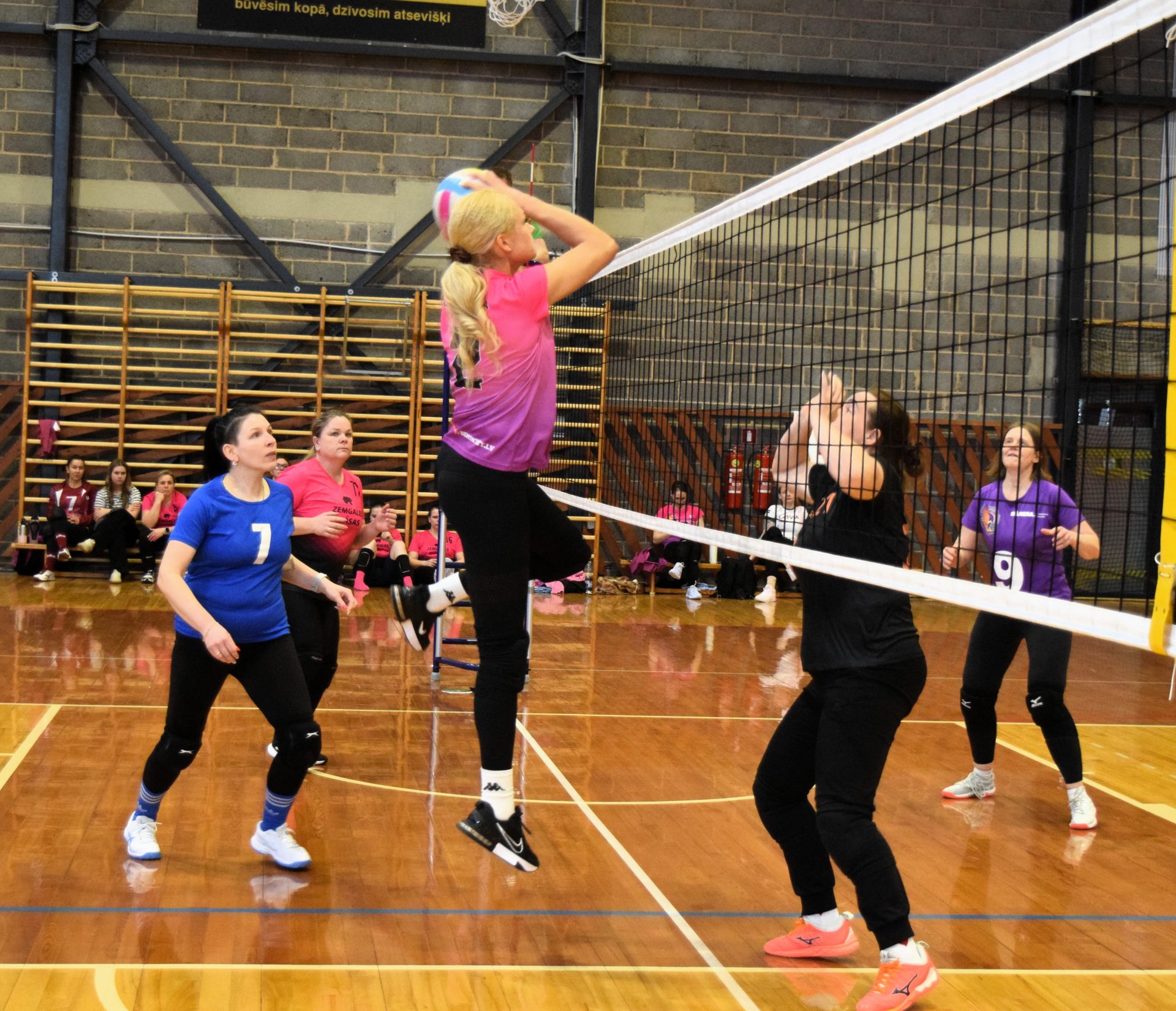 Mirklis no Rūjienā aizvadītā catch'n ball turnīra. 